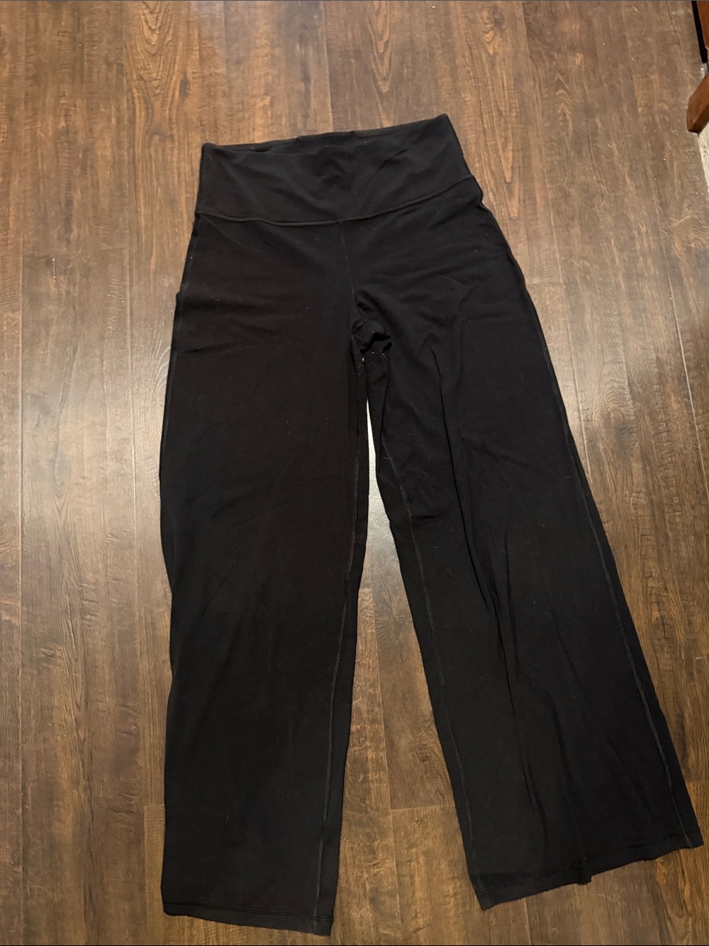 Athleta Elation Black Wide-Leg High-Waist Pants